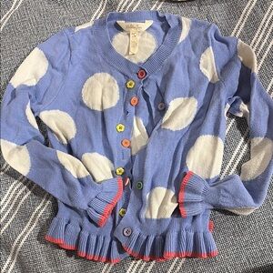 Matilda Jane Blue Cardigan with Polka Dots